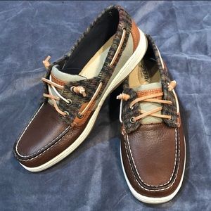 Sperry Rosefish - Walnut/Houndstooth 8.5 NWOT